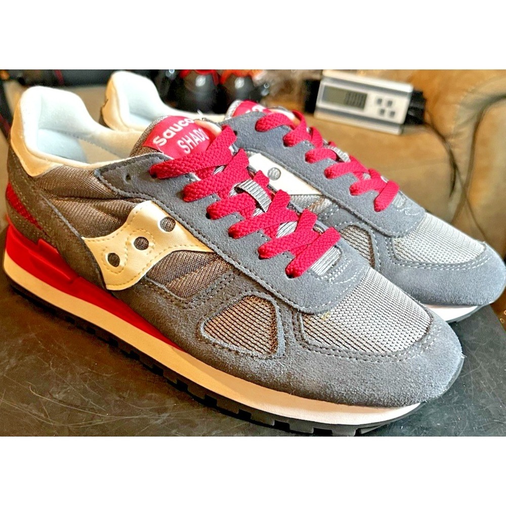 Saucony Shadow Original Sneakers (S1108-843) Women's Size 10 Running Gray/Pink - Picture 2 of 13